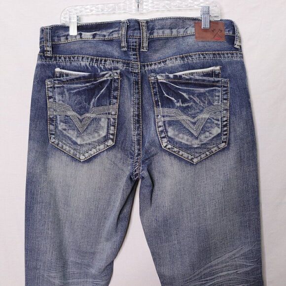 Axe and Crown | Slim Fit Dark Wash Jeans 34x30 - Picture 5 of 7